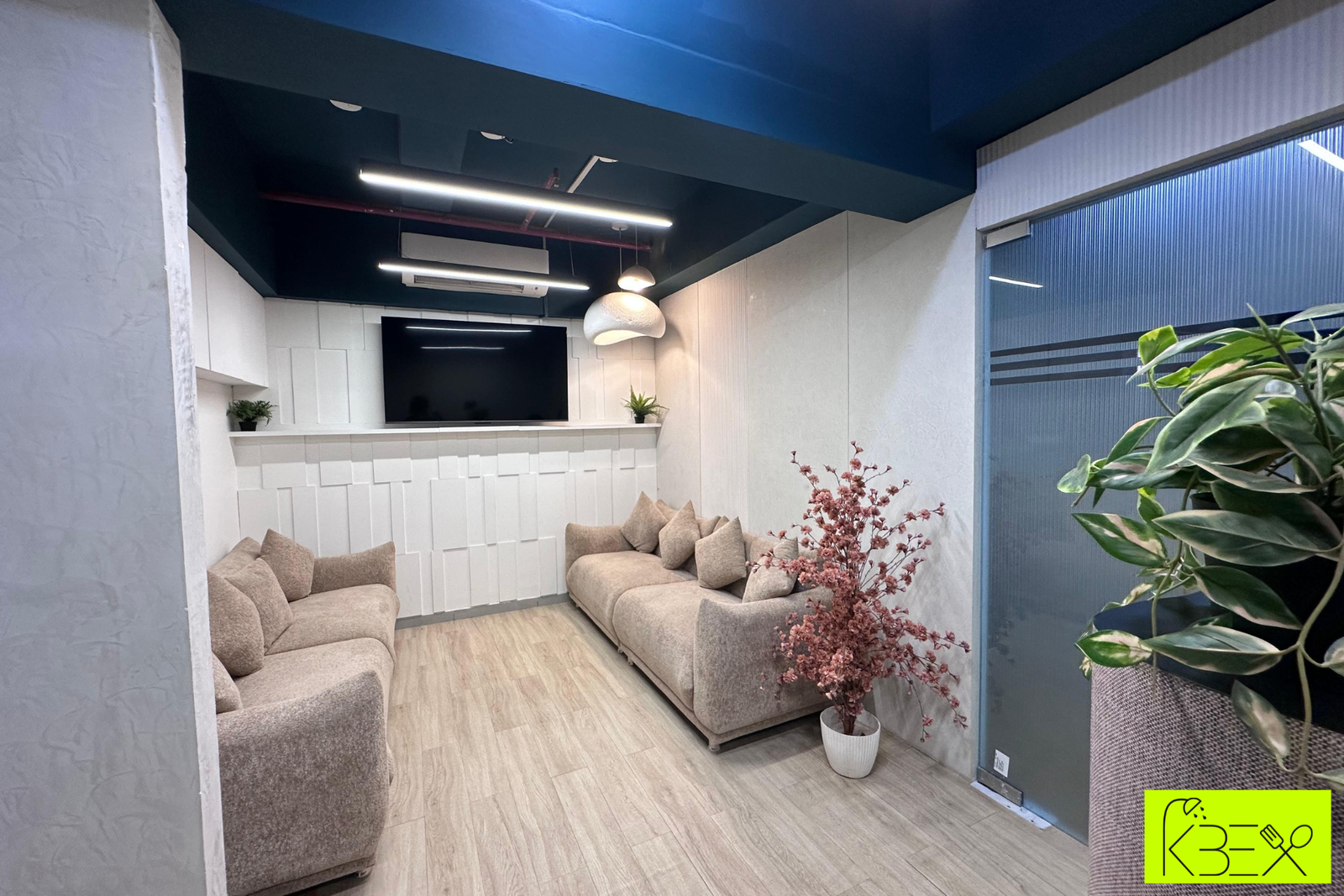 Office waiting lounge interior Ahmedabad KBEX