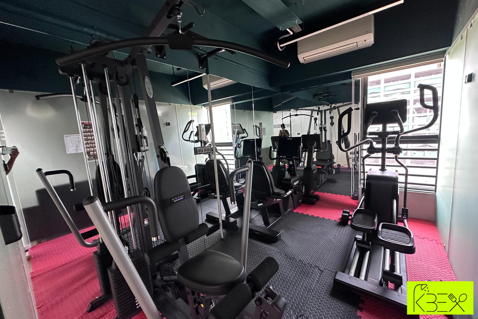 Office gym interior Ahmedabad KBEX